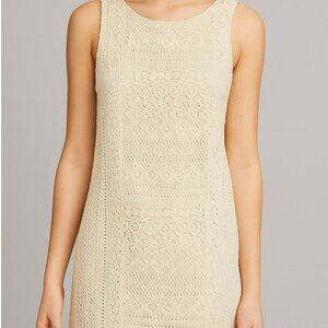 Monteau LA - Lace (fully lined) Cream Dress - Size Small - EUC